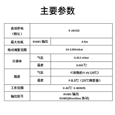 經(jīng)濟(jì)版大氣壓力傳感器